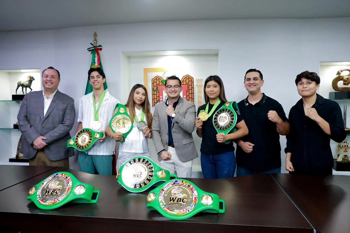 RECIBE ALCALDE ABDIEL GUTIÉRREZ A DEPORTISTAS BENEFICIADOS CON EL PROGRAMA ‘FOMENTANDO EL TALENTO DEPORTIVO’