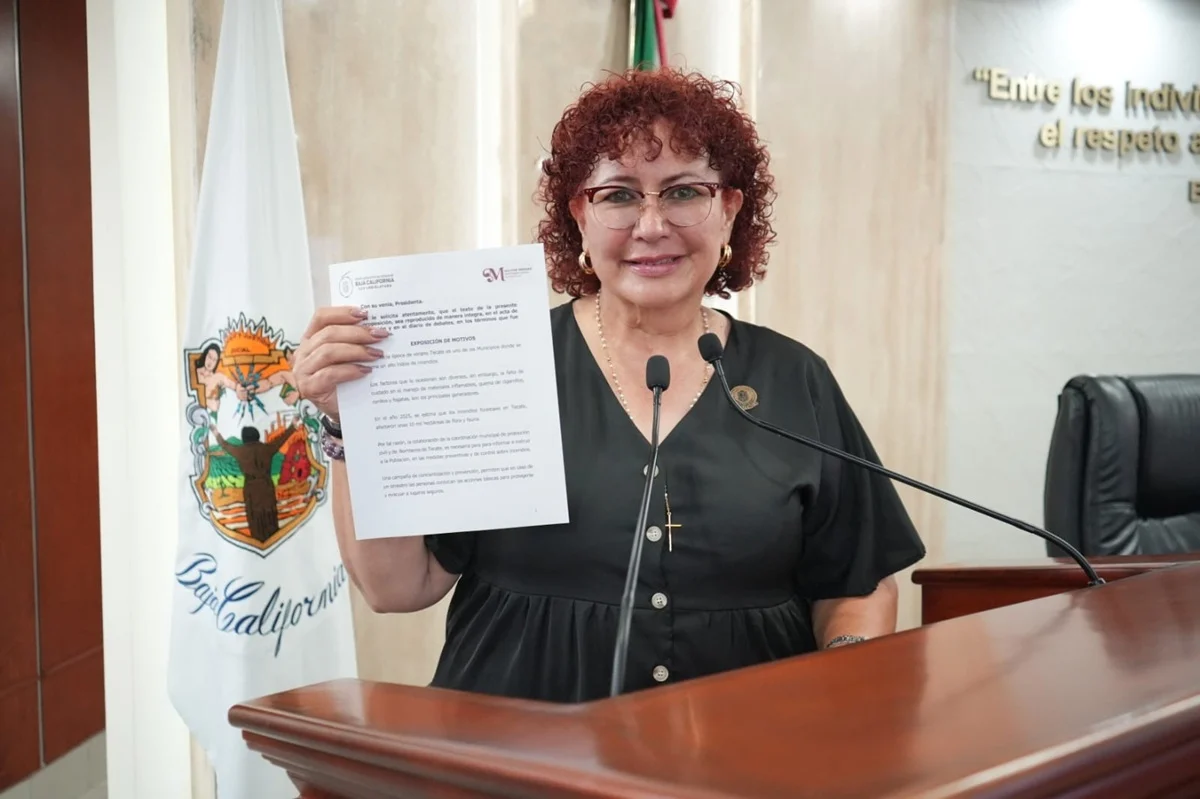 DIP. MAYTHÉ MÉNDEZ LLAMA A REFORZAR LA PREVENCIÓN DE INCENDIOS EN TECATE