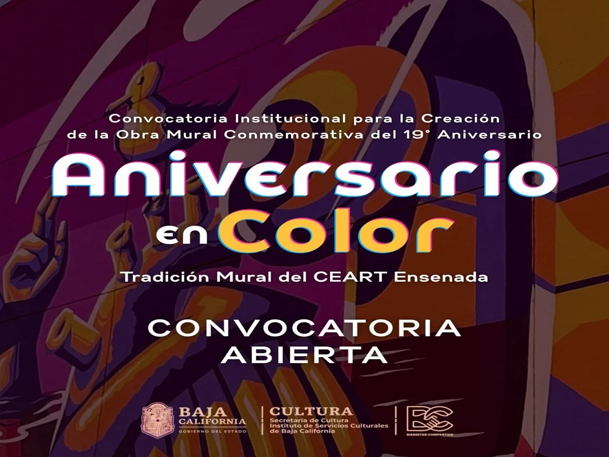 CEART ENSENADA CONVOCA A ARTISTAS PARA CREAR EL MURAL CONMEMORATIVO DE SU 19.º ANIVERSARIO
