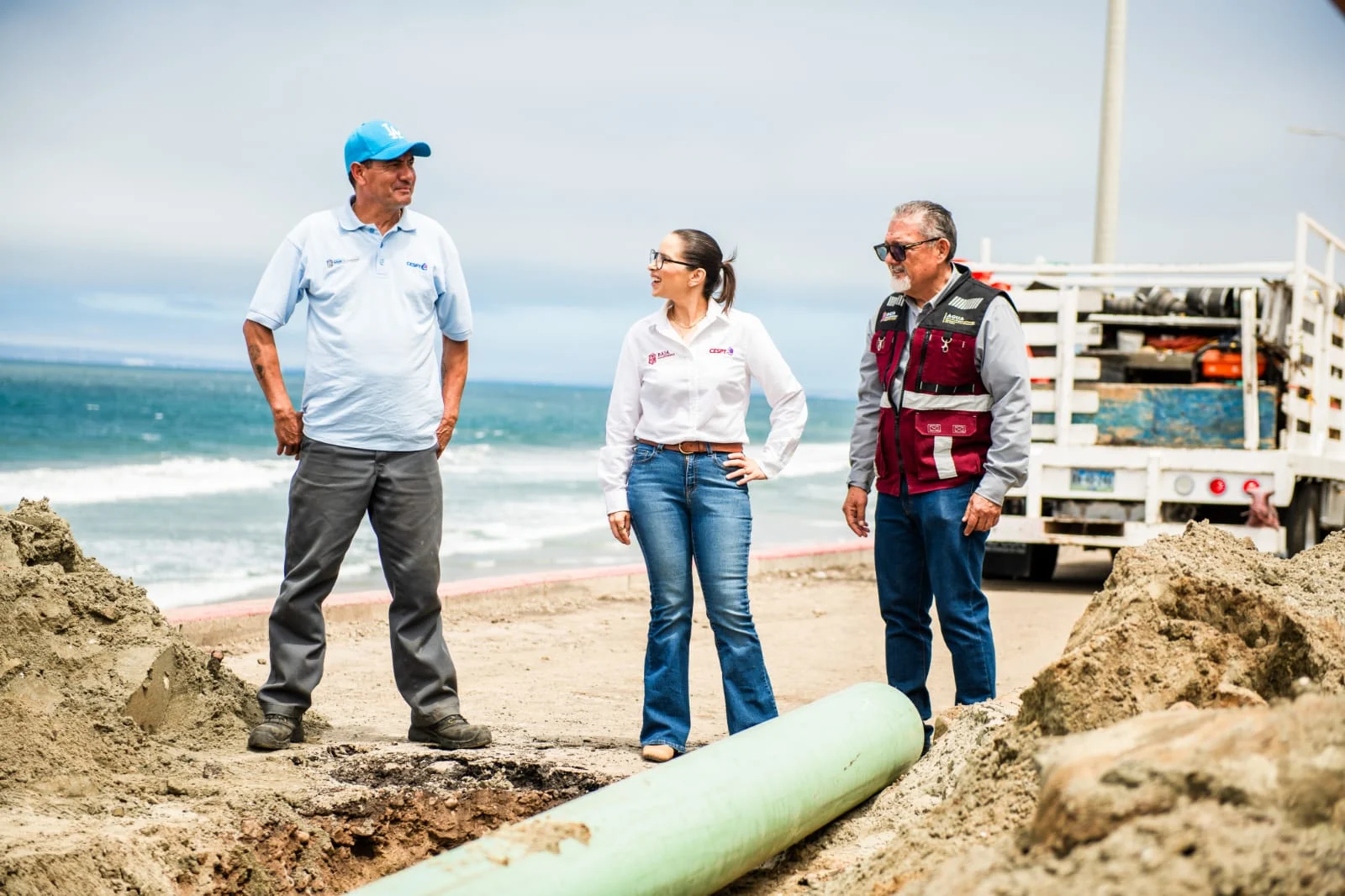 SECRETARÍA DEL AGUA Y CESPT SUPERVISAN LA REHABILITACIÓN DE ALCANTARILLADO SANITARIO EN ANDADORES DE PLAYAS DE TIJUANA